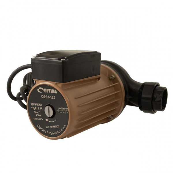 Насос циркуляційний Optima OP32-120 220мм + гайки, + кабель з вилкою (000016680)