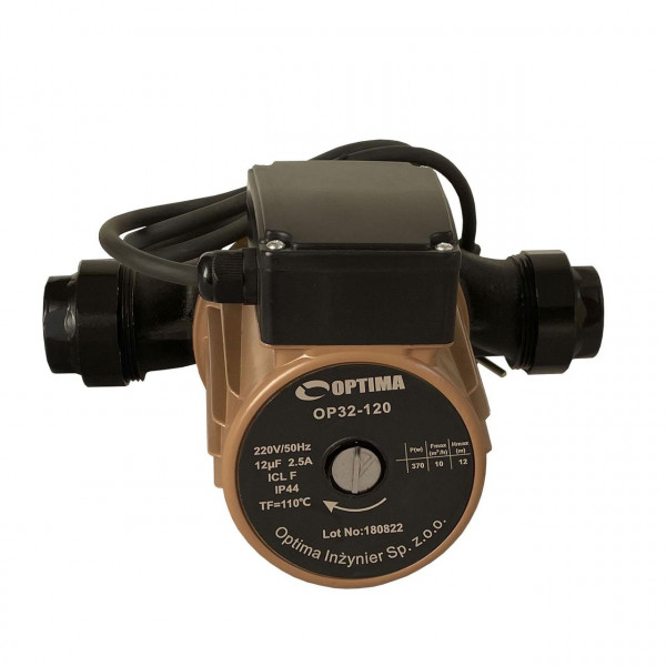 Насос циркуляційний Optima OP32-120 220мм + гайки, + кабель з вилкою (000016680)