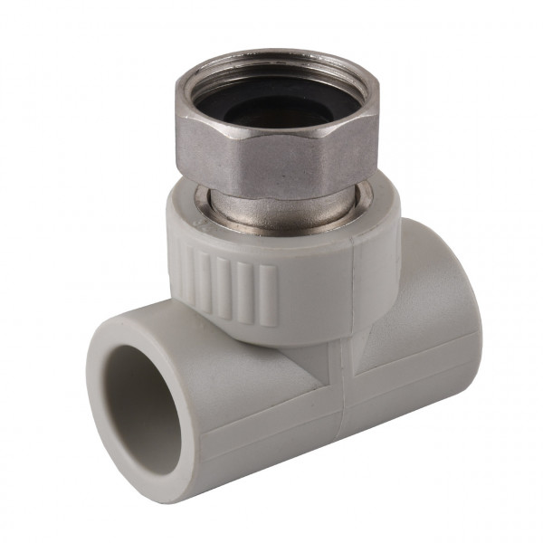 Тройник с накидной гайкой Kalde PPR ф25х1 (000025173)