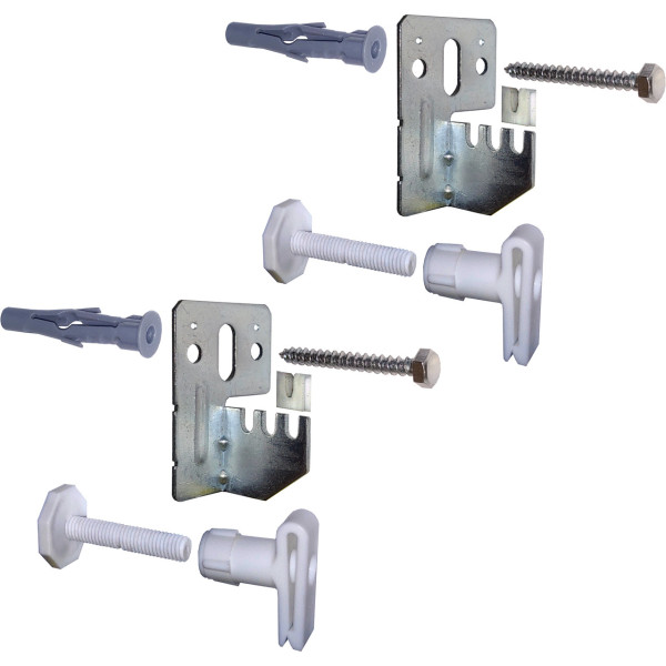 Универсальный комплект C-кронштейнов торцевого крепления панельного радиатора NS-1018 CRISTAL (000025685)