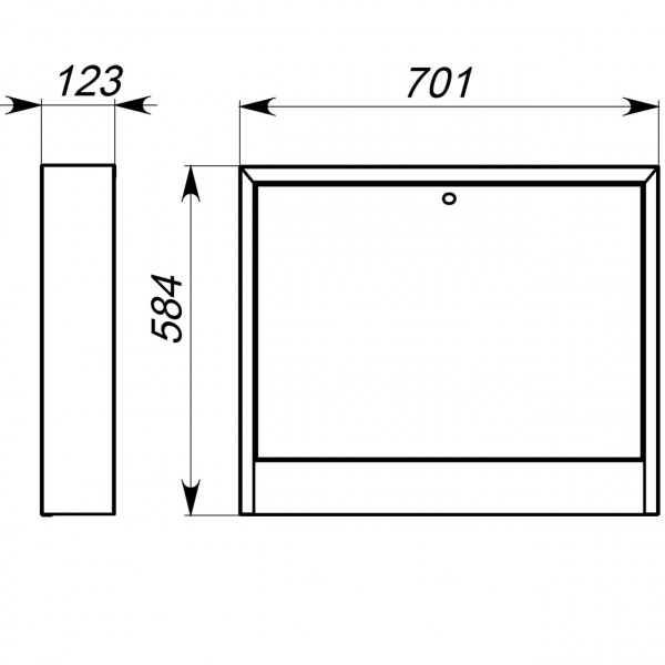 Колекторна шафа зовнішня ECO ШКЗ-3 700x580x120 (5) (000014642)