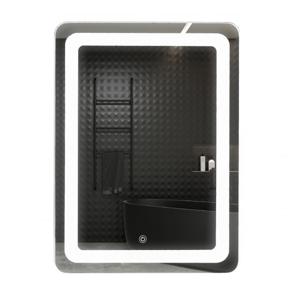 Зеркало UNIO MRR-04 SQR-RA-S 600 x 800 mm LED FL с сенсором (000027463)