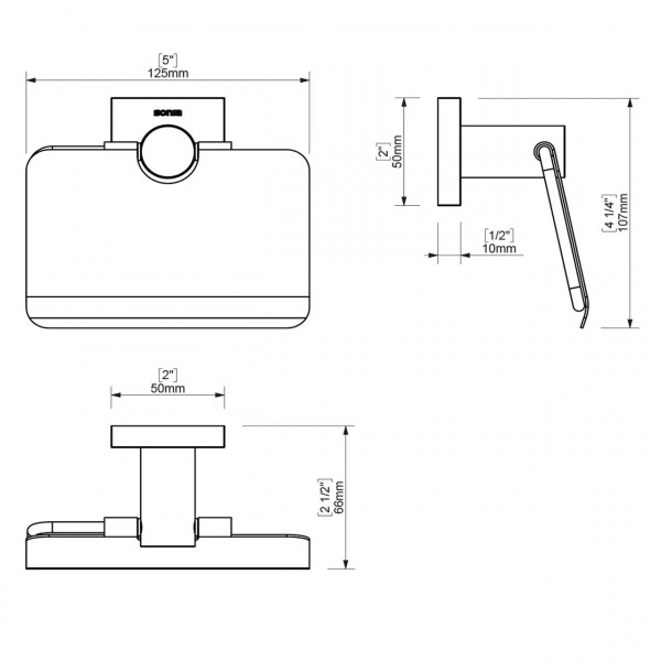 Набір аксесуарів для ванної SONIA LINE KIT ( 5 предметів) 183180 (000026849)