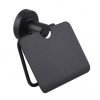 Держатель туалетной бумаги с крышкой SONIA ASTRAL BLACK 185207 (000026855)