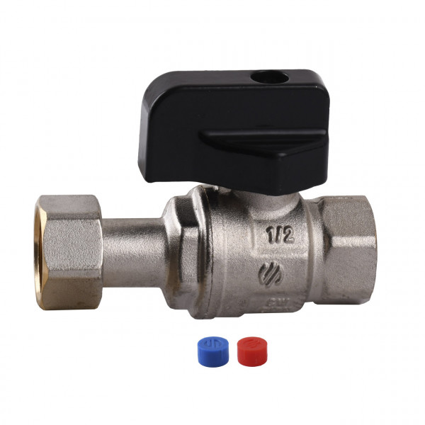 Кран шаровый для котла 1/2″ ARCO 150853 прямой с накидной гайкой (000026816)