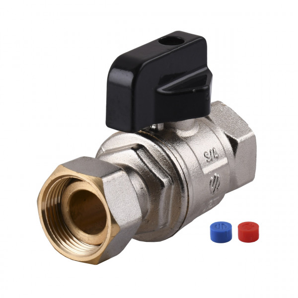 Кран шаровый для котла 3/4″ ARCO 150854 прямой с накидной гайкой (000026817)