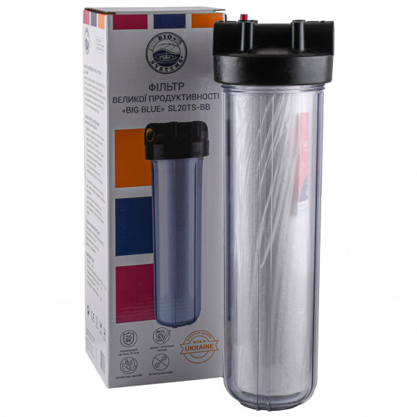 Фильтр-колба + ПП картридж ПРОЗРАЧНАЯ Bіо+ systems SL20TS-BB Big Blue 20″, 1″ (000011649)