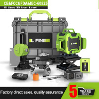 4D лазерный уровень лазерный нивелир уровень лазерный 16-линейный лазерный уровень само выравнивающийся 360 градусов