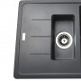 Гранитная мойка Globus Lux IZEO серый металлик 780x500мм-А0003 (000008799)
