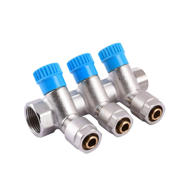 Коллектор CRISTAL 3/4Gх1/2*16 - 3-ой (под 35*) с перекрытием (NM-1016) (000001631)