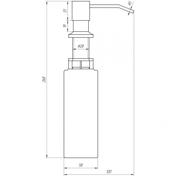 Дозатор рідкого мила Globus Lux GS8444 (000022215)