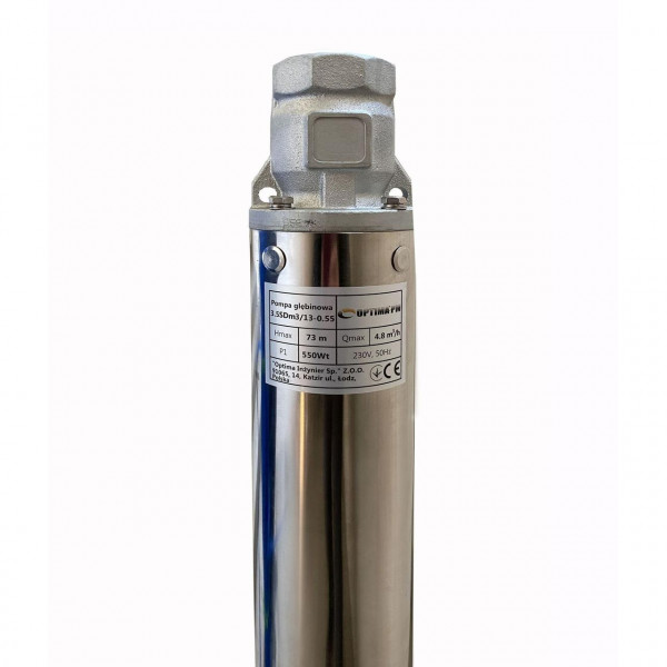 Насос скважинный с повышенной уст-тью к песку OPTIMA PM 3,5SDm3/13 0,55 кВт 79м + 50 м кабель (000019675)