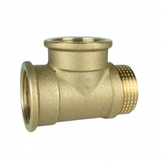 Трійник латунний 1″ВР х 1″ВР х 1″ЗР штампований А0271А VA (000027602)