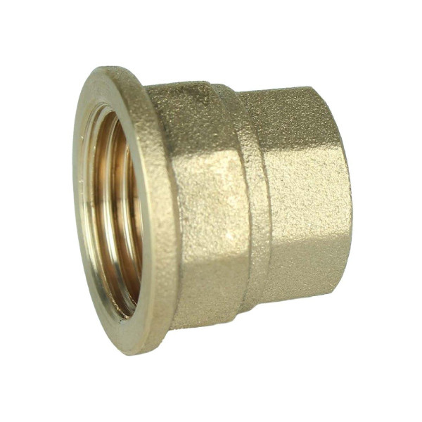 Муфта редукционная латунная 1/2″ВР х 3/8″ВР штампованная восьмигранная А0343А VA (000027634)