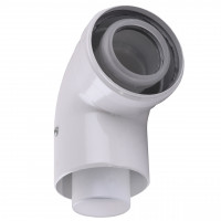 Коліно 90 градусів, d=60/100 mm 71.МТ7.00.18 (CE.00.34 C) конденсаційне (000023342)