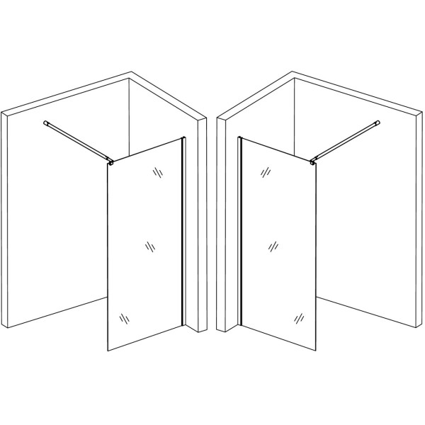 Душевая перегородка LEGA 120ТB (120BТ) BRAVO (1уп.) (000026941)