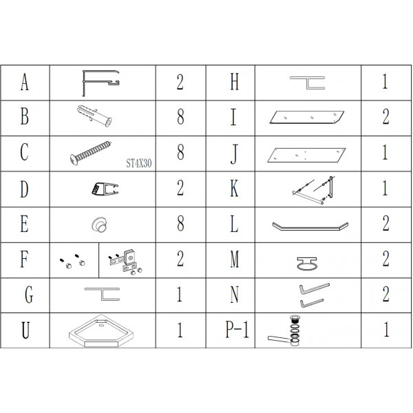 Душова кабіна BRAVO RABA 90ВТ (000026940)