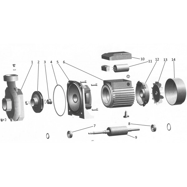 Насос центробежный Optima 2DK-20 1,5кВт (000008693)