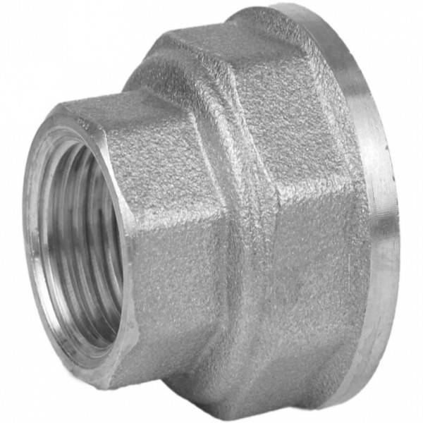 Муфта редукционная никелированная 2″ВР х 1 1/4″ВР штампованная восьмигранная А0340А(нк) VA (000027692)