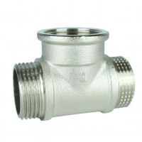 Трійник нікельований 1″ЗР х 1″ВР х 1″ЗР штампований А0274А(нк) VA (000027724)