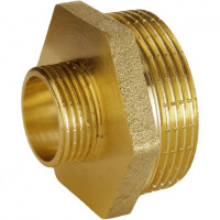 Ниппель редукционный латунный 1 1/4″НР х 1/2″НР штампованный А0514А VA (000027682)