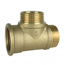 Тройник латунный 1″ВР х 1″НР х 1″НР штампованный А0272А VA (000027712)