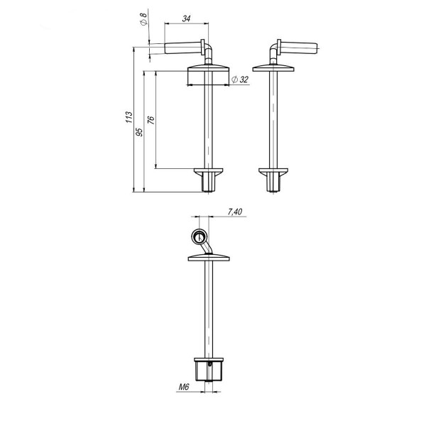 Крепление к сиденью SoloPlast СУ-6М .10.ЗП метал (000027662)