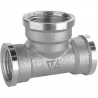 Трійник редукційний нікельований 1/2″ВР х 3/4″ВР х 1/2″ВР штампований А0217А(нк) VA (000027738)