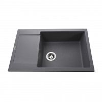 Гранітна мийка Globus Lux MALABI сірий металік 780x500мм-А0003 (000006134)