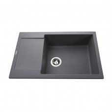 Гранітна мийка Globus Lux MALABI сірий металік 780x500мм-А0003 (000006134)