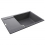 Гранітна мийка Globus Lux MALABI сірий металік 780x500мм-А0003 (000006134)
