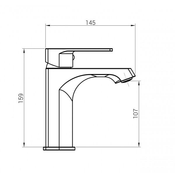 Смеситель для умывальника DOMINO Dionis DDD-222 (000027292)