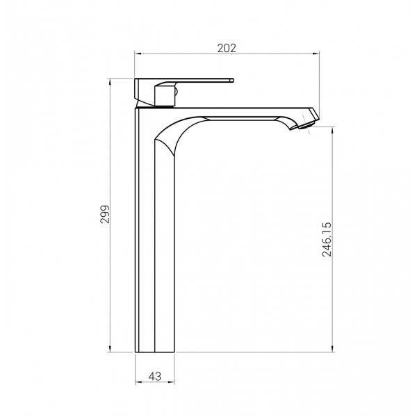Змішувач для умивальника DOMINO Dionis DDD-201 (000027293)