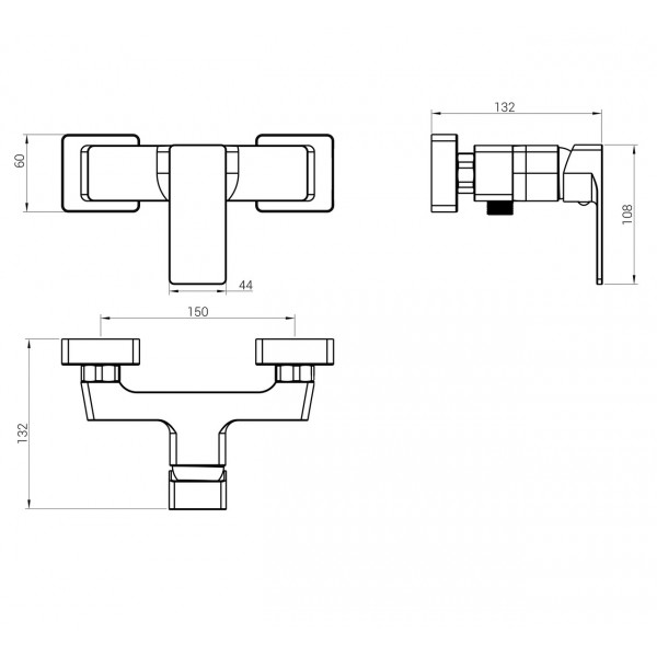 Смеситель для душа DOMINO Dionis DDD-105N (000027306)