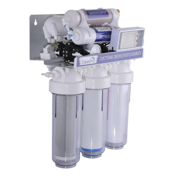 Система обратного осмоса OasisPro, насос + ПЛАСТ. бак, минерализатор, блок управления BSL02M-RO-75 (000022841)