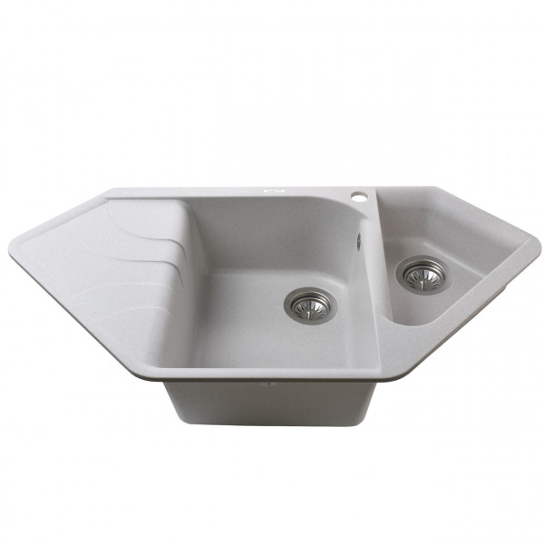 Гранитная мойка Globus Lux GARDA жемчужный 1000х500мм (000012162)