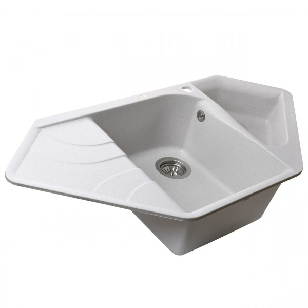 Гранитная мойка Globus Lux GARDA жемчужный 1000х500мм (000012162)