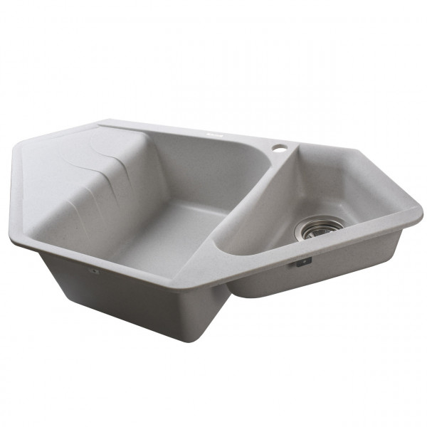 Гранитная мойка Globus Lux GARDA жемчужный 1000х500мм (000012162)