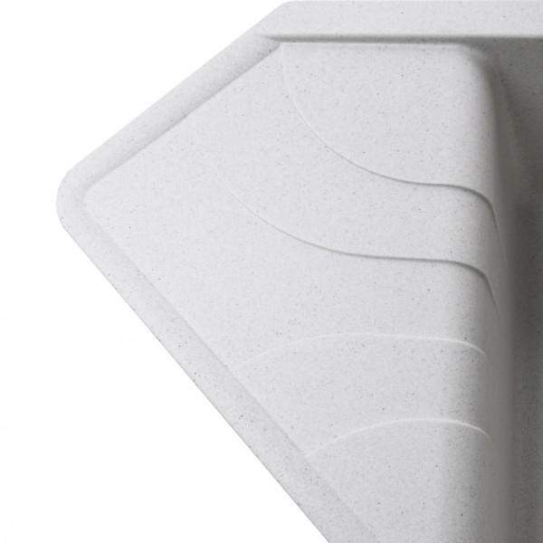 Гранитная мойка Globus Lux GARDA жемчужный 1000х500мм (000012162)