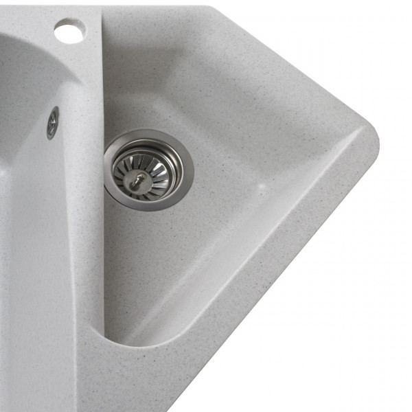 Гранитная мойка Globus Lux GARDA жемчужный 1000х500мм (000012162)