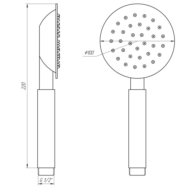 Душевая лейка Globus Lux SUS-001H (000016101)