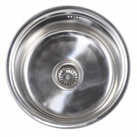 Мийка кухонна врізна кругла 430х180 Polish RD430 Ronda (000007595)