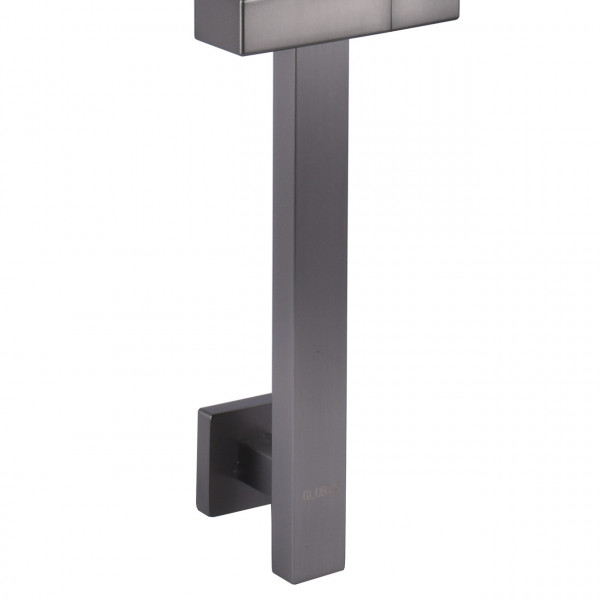 Душевая стойка GLOBVS-1108-GP -Квадрат,ГРАФИТ, с нерж.стали SUS304, L-650мм, в коробке (000027590)