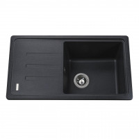 Гранитная мойка Globus Lux LUGANO графит 780x435мм-А0001 (000008848)
