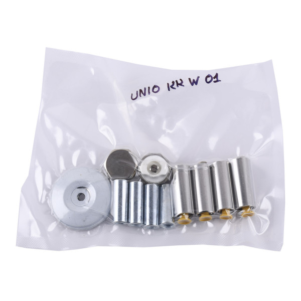 UNIO KK W 01 Комплект креплений полотенцесушителя водозаполненного. Хром. (000027922)