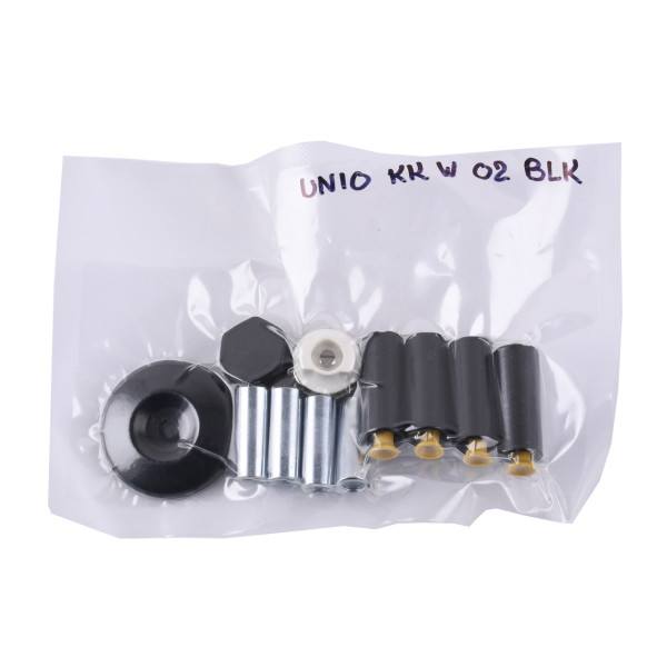 UNIO KK W 02 BLK Комплект креплений полотенцесушителя водозаполненного. Черный (000027923)