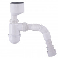 Сифон Waterstal для писсуара 11/4 с манжетом D 50, с гофрой 40/50 P31009 (000027985)