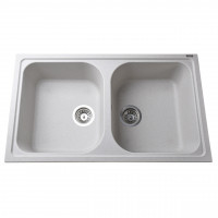 Гранітна мийка Globus Lux MALAREN перлина 860х500мм (000022410)