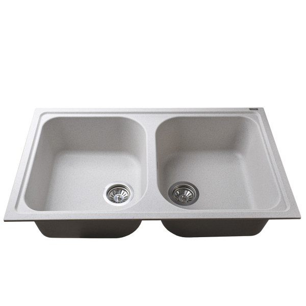 Гранитная мойка Globus Lux MALAREN жемчужный 860х500мм