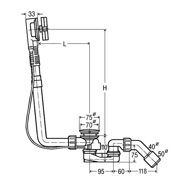 Злив-перелив Multiplex Visign M5 VIEGA 138561 (000021637)